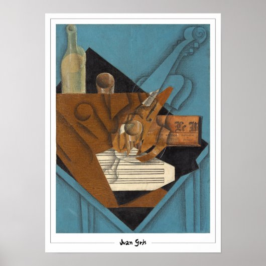 Juan Gris Zeding Art Poster #218 ポスター (正面)