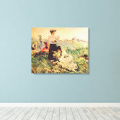 Juan Lunaによるノルマンディーでのピクニック。 キャンバスプリント (インサイチュ (ウッドフロア))