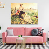 Juan Lunaによるノルマンディーでのピクニック。 キャンバスプリント (インサイチュ (リビング))