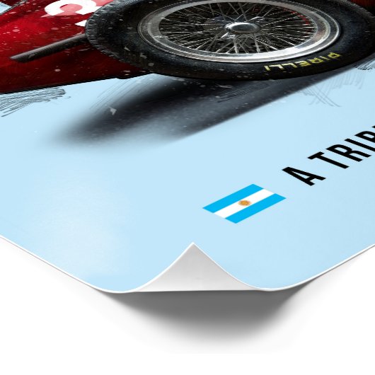 Juan Manuel Fangio Tribute Alfa 158 ポスター (コーナー)