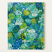Jubilant-Blue & Green Floral Customizable Planner プランナー手帳 (裏面)