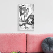 Jubjubの鳥およびBandersnatch キャンバスプリント (インサイチュ (リビング))