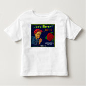 Jucyのかみ傷のAppleの木枠LabelYakima、WA トドラーTシャツ (正面)