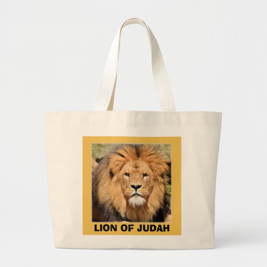 JUDAHのトートバックのライオン ラージトートバッグ (正面)
