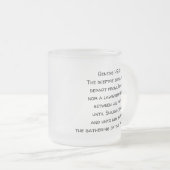 Judahのマグのライオン(曇らされる) フロストグラスマグカップ (正面右)