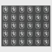 Judahのユダヤ人のプライドのイスラエル共和国の旗エルサレムのライオン ラッピングペーパー (フラット)