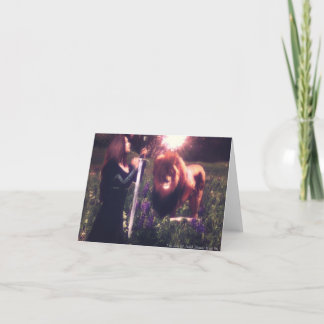 Judahのライオンは私とメッセージカードを立てます カード