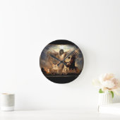 Judahのライオン ラウンド壁時計 (ホーム)