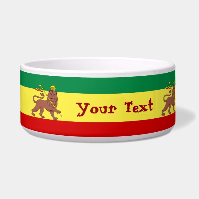 Judahのラスタのレゲエのライオン ボウル (正面)