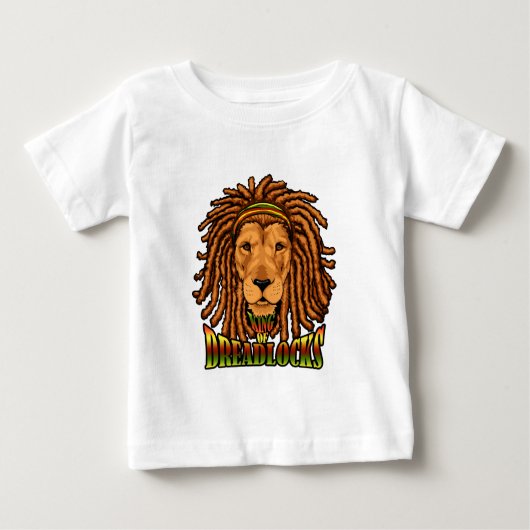 JudahのRastafarianのライオン ベビーTシャツ (正面)
