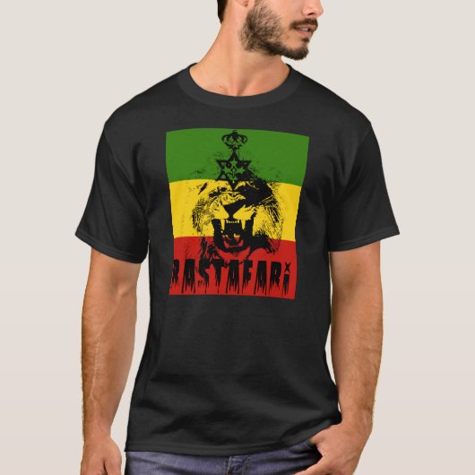 JudahのTシャツのSolomon Lion Rastafari王 Tシャツ (正面)
