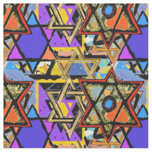 Judaicカスタマイズ生地- Mogenデイヴィッドのギフト ファブリック