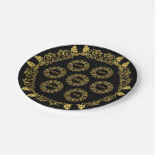 Judaicaの過ぎ越しの祝いのPesachのプレート ペーパープレート (アングル)