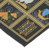 Judaicaイスラエル共和国のランナーの12匹の種族 ショートテーブルランナー (コーナー)