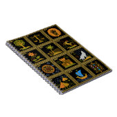 Judaicaイスラエル共和国の芸術の螺線形ノートの12匹の種族 ノートブック (右側)