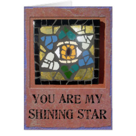 Judaica: 悪のまなざしを持つモザイクハートのダビデの星