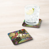 Judaica Purimエスターのお祝いの芸術のプリント コースター (右側)