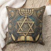 Judaica traditional design decorative pillow クッション (ブランケット)