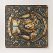 Judaica Traditional Lion Symbolic Puzzle ジグソーパズル (横)