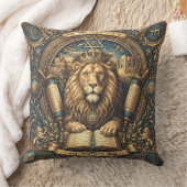 Judaica Traditional Ornament Lion Pillow クッション (ブランケット)