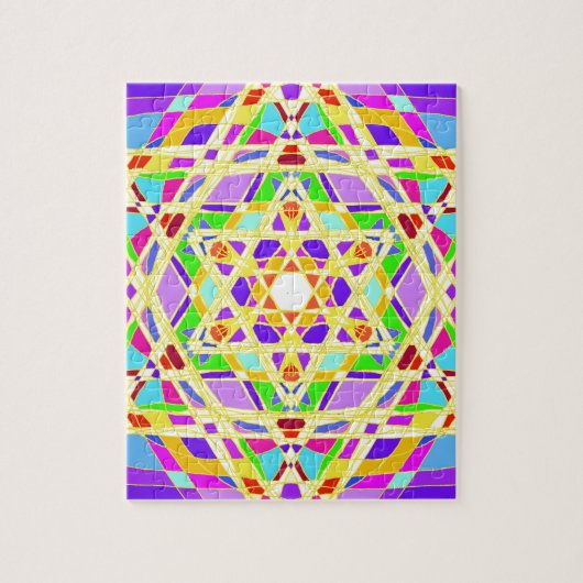 Judaical vitrail. ジグソーパズル (縦)