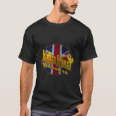 Judas Priest Â€“ 50 Years Union Jack Circle Tシャツ (正面)