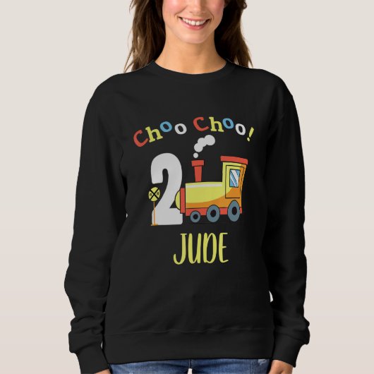Jude Choo Choo 2列車2番目の誕生日ターニング2 スウェットシャツ (正面)