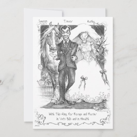 JudeToo LB31の招待の結婚式 招待状 (正面)
