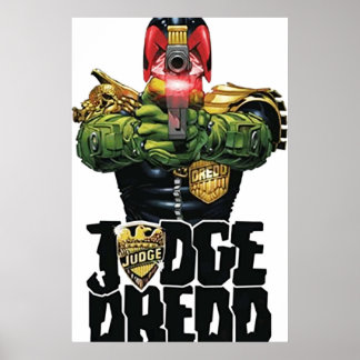 judge dredd design art ポスター