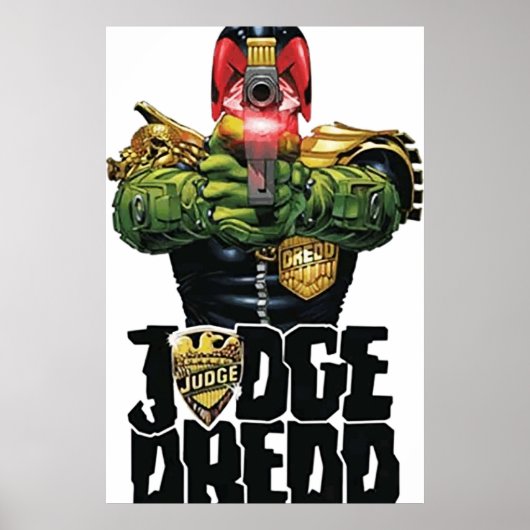judge dredd design art ポスター (正面)