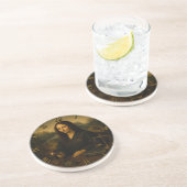 Judge Funny Mona Lisa Lawyer & Justice Gift コースター (側面)