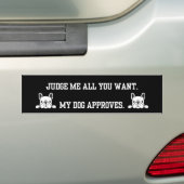 Judge Me All You Want French Bulldog BumperSticker バンパーステッカー (車上)