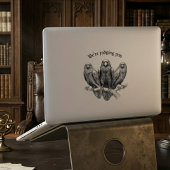 Judging Crows Funny Sarcastic Raven Gothic シール