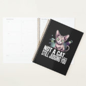 Judging Sphynx Cat UFO Alien Sarcastic Art プランナー手帳 (ディスプレー)