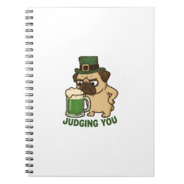 Judging You Pug St.Patrick's Day ノートブック