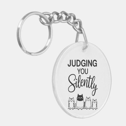 JUDGING YOU Silently キーホルダー (正面左)