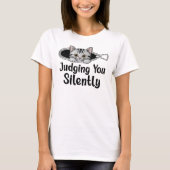 Judging You Silently Cat Tシャツ (正面)