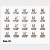 Judging You Silently - Fawn Frenchie Sticker スクエアシール (シート)
