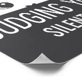 Judging You Silently - Funny Cat  ポスター (角)