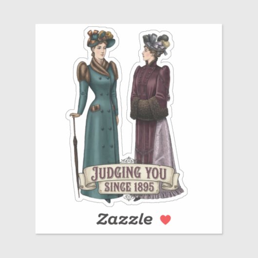 Judging You Since 1895 - Funny History Buff Gift シール (シート)
