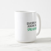 Judging Your Spreadsheet, Funny Accountant gift コーヒーマグカップ (正面右)