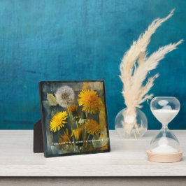 Judgment Makes Weeds of Wildflowers Quote Art フォトプラーク