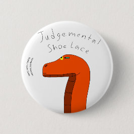 Judgmental Shoelace Button 缶バッジ