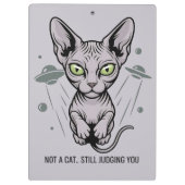Judgmental Sphynx Cat in Space Art クリップボード (裏面)