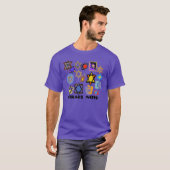 JUDIC Tシャツ – ISRAEL NOW -ハヌカー(ユダヤ教の祭り)ギフト (正面フル)