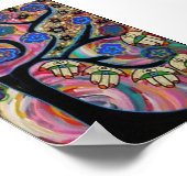 Judica Hamsa Tree Of Life Sunsetポスター ポスター (角)