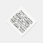 Judicial Legal Terns Word Cloud Design スタンダードカクテルナプキン (角)