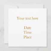 Judismシンボル招待状/アナウンスメントカード (裏面)