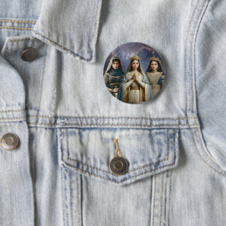 Judith, Esther & Blessed Virgin Mary Button Pin 缶バッジ