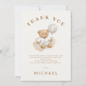  "Judo Bear’s First Belt" – 1st Birthday  サンキューカード (正面)